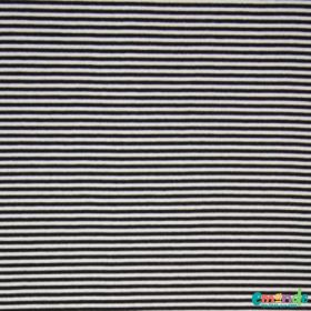 Csíkos körkötött passzé, Fekete-fehér