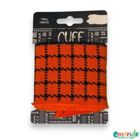 Kész passzé, Lurex, Narancssárga-fekete  