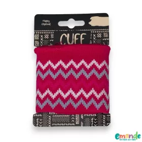 Kész passzé, Jacquard Chevron, Sötét fukszia  