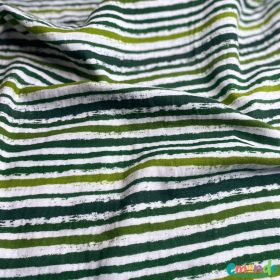 Dupla géz, Csíkos (Zöld),   Fehér