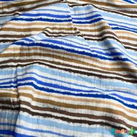 Dupla géz, Csíkos (Kék),   Fehér