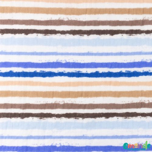 Dupla géz, Csíkos (Kék),   Fehér