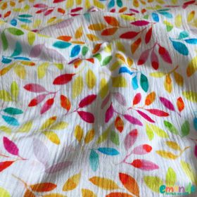 Dupla géz, Színes levelek, Törtfehér  