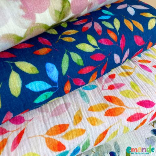 Dupla géz, Színes levelek, Törtfehér  