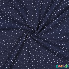 Pöttyös dupla géz, Sötétkék   