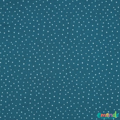 Pöttyös dupla géz, Petrol   