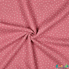 Pöttyös dupla géz, Rózsaszín   