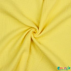 Egyszínű dupla géz, Halvány sárga