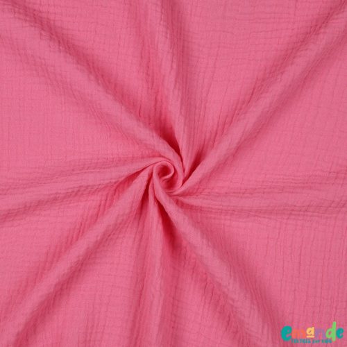 Egyszínű dupla géz, Pink   