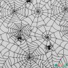 HALLOWEEN, Pókhálós organza anyag, Fekete   