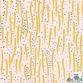 BIO Pamut jersey, Napos liliomok Sárga