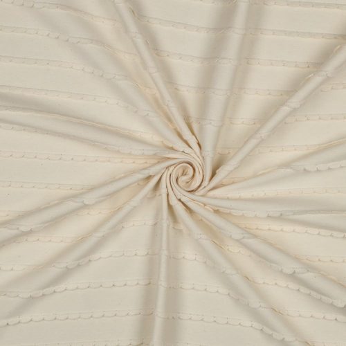 Fodros pamut jersey, Natúr   