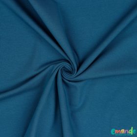 Egyszínű BIO Pamut jersey, Farmerkék (18)