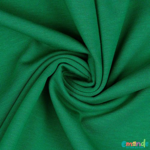 Egyszínű BIO pamut jersey, Smaragdzöld (32)