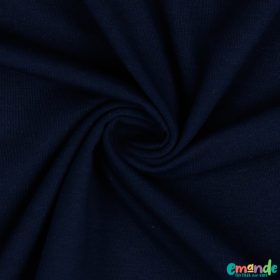 Egyszínű BIO Pamut jersey,  Sötétkék (19)