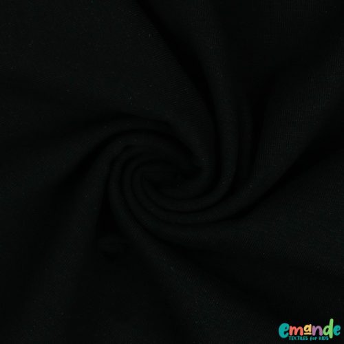 Egyszínű BIO Pamut jersey,   Fekete (1)