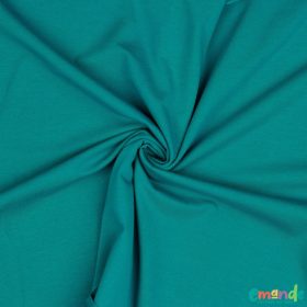 Egyszínű BIO Pamut jersey,   Petrol (12)