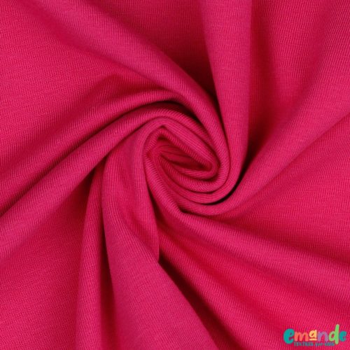 Egyszínű BIO Pamut jersey,   Fukszia (33)