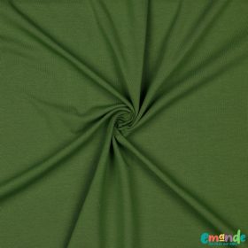 Egyszínű BIO Pamut jersey, Fáradt zöld (54)