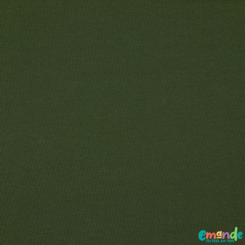 Egyszínű BIO Pamut jersey,   Khaki zöld (55)