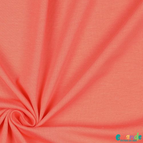 Egyszínű BIO Pamut jersey,   Barackszín (73)