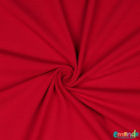 Egyszínű BIO Pamut jersey,  Piros (26)