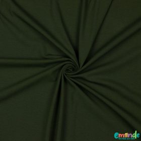 Egyszínű BIO Pamut jersey, Sötétzöld (31)