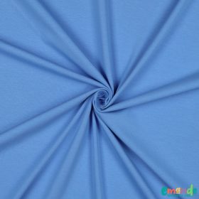 Egyszínű BIO Pamut jersey,  Kék (75)