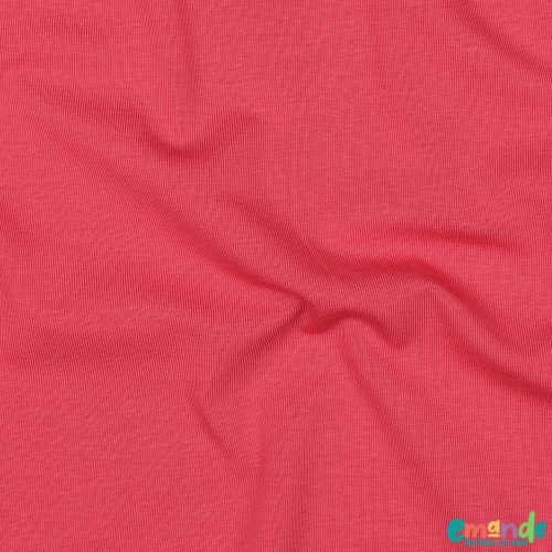 Egyszínű BIO Pamut jersey,   Korall (72)