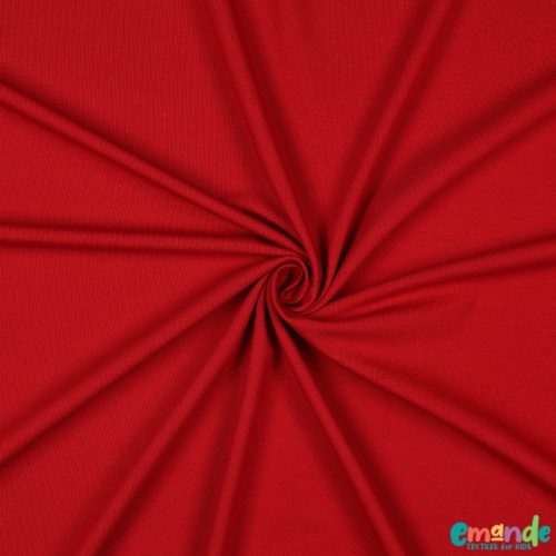 Egyszínű BIO Pamut jersey,  Sötét Piros (09)