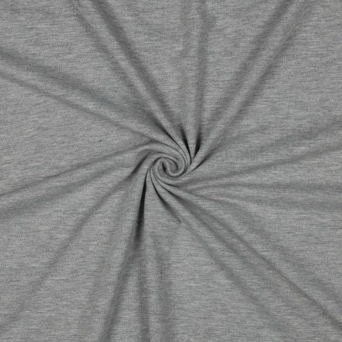 Pamut jersey, Világos szürke melange   