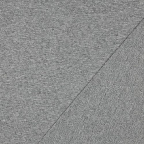 Pamut jersey, Világos szürke melange   