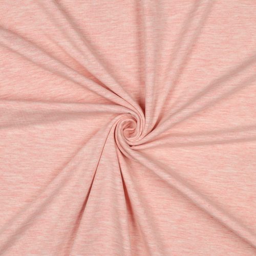 Pamut jersey, Rózsaszín melange   
