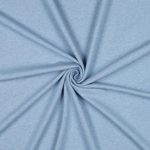 Pamut jersey, Kék melange   