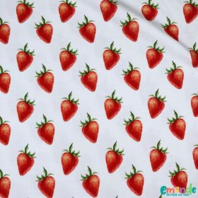 Pamut jersey, Eper, Fehér