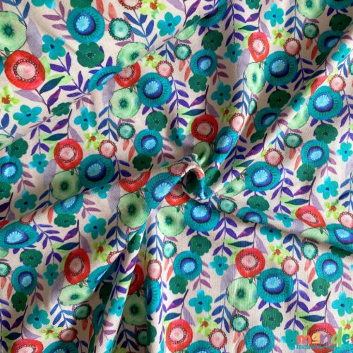 Pamut jersey, Virágok   