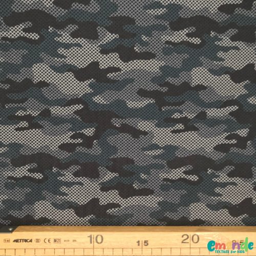 Pamut jersey, Terepszínű,   Szürke