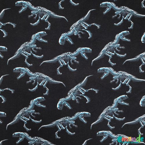 Pamut jersey, Dinoszaurusz,   Sötétkék