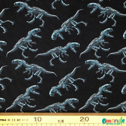 Pamut jersey, Dinoszaurusz,   Sötétkék