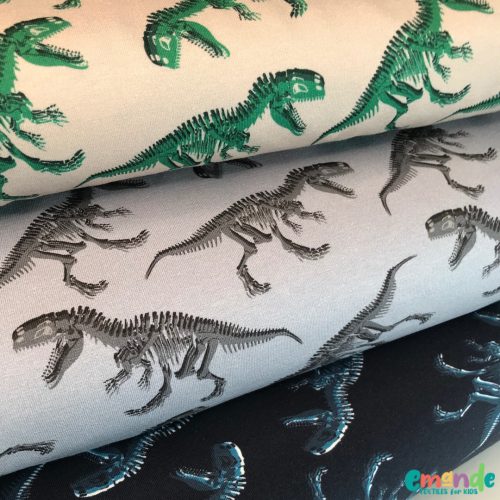 Pamut jersey, Dinoszaurusz,   Sötétkék