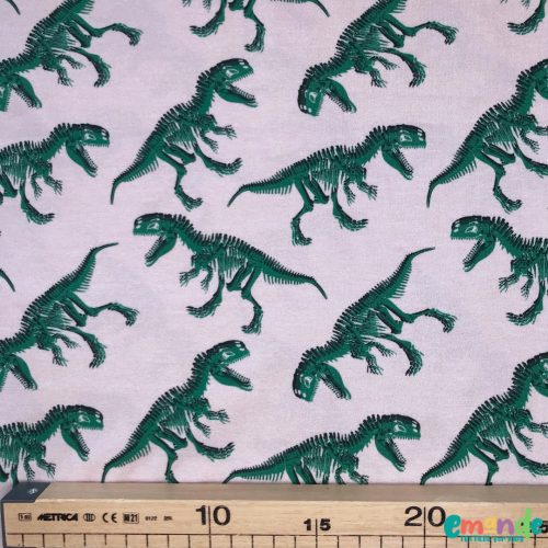 Pamut jersey, Dinoszaurusz,   Bézs