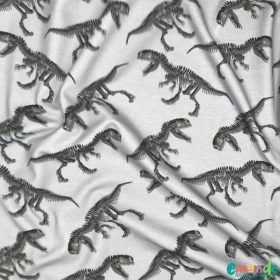 Pamut jersey, Dinoszaurusz,   Szürke