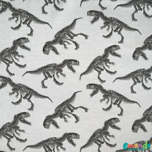 Pamut jersey, Dinoszaurusz,   Szürke