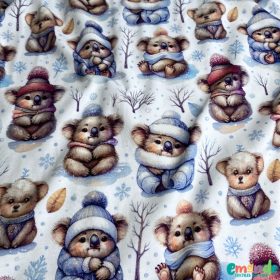 Pamut jersey, Hópelyhes koala   