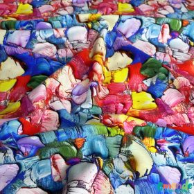 Pamut jersey, Ecsetvonások   