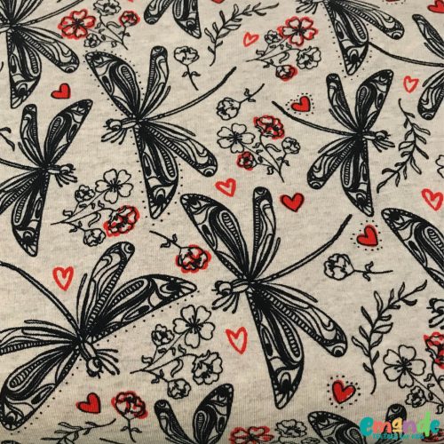 Pamut jersey, Szitakötő, Szürkés