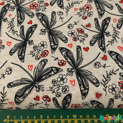 Pamut jersey, Szitakötő, Szürkés