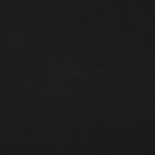 Bordás pamut jersey, Fekete   