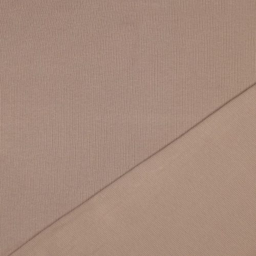 Bordás pamut jersey, Taupe