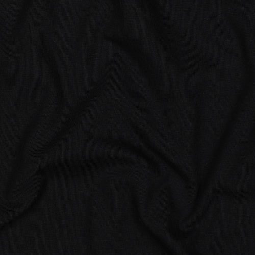 Pamut jersey, Fekete   